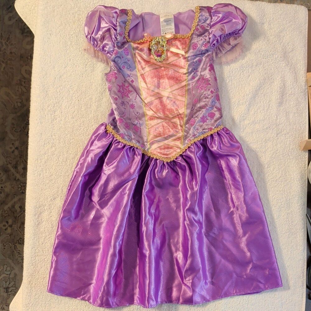 Disney Princess RAPUNZEL sparkling lavender purple fantasy DRESS size 4-6X NWT